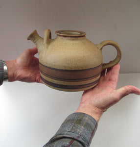 1970s Danish Studio Pottery Teapot by Jesper Packness, Denmark. Copenhagen