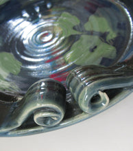 Load image into Gallery viewer, Geroge Ormerod Large Studio Pottery Platter Decoration with Fish

