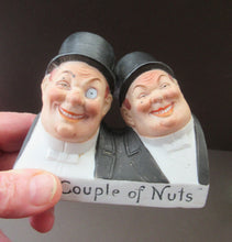 Load image into Gallery viewer, RARE Antique Porcelain Match Holder by Schafer &amp; Vater. A COUPLE OF NUTS
