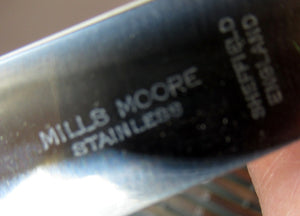 1960s Cutlery Set by MILLS MOORE, England. Set of Six Fish Knives and Forks