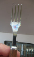 Load image into Gallery viewer, 1960s Cutlery Set by MILLS MOORE, England. Set of Six Fish Knives and Forks
