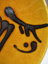 Load image into Gallery viewer, Margery Clinton Small Plate with Slipware Highland Cow Pattern
