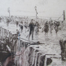 Load image into Gallery viewer, ORIGINAL ETCHING: William Lionel Wyllie (1851 – 1931) Herring Fishers at Fisherrow, Musselburgh Harbour. Pencil Signed; 1920s
