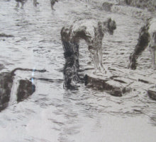 Load image into Gallery viewer, ORIGINAL ETCHING: William Lionel Wyllie (1851 – 1931) Herring Fishers at Fisherrow, Musselburgh Harbour. Pencil Signed; 1920s
