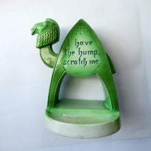 Load image into Gallery viewer, Porcelain Ashtray, Match Holder and Striker by Schafer &amp; Vater. GREEN ART DECO CAMEL
