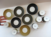 Load image into Gallery viewer, 1960s Susie Cooper Wedgwood 6 Coffee Cups and Saucers Carnaby Daisy
