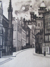 Load image into Gallery viewer, Richard Demarco Original 1960s Pen and Ink Drawing. View of the Lawnmarket
