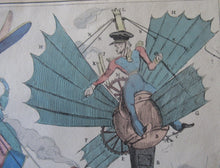 Load image into Gallery viewer, 1820s Original Georgian Satirical Print. Robert Seymour Shortshanks LOCOMOTION 
