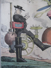 Load image into Gallery viewer, 1820s Original Georgian Satirical Print. Robert Seymour Shortshanks LOCOMOTION 

