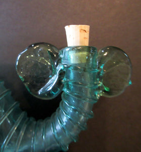 VICTORIAN GLASS Bottle or Flask in the Shape of a Fish