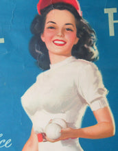 Load image into Gallery viewer, AMERICAN Original 1950s Truck Poster: FEDERAL TRUCKS. Featuring Glamour Girl in her Tennis Outfit
