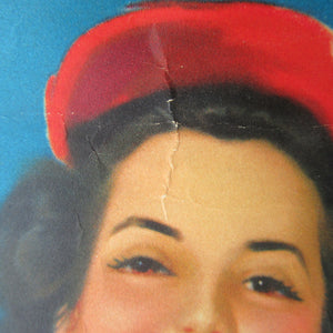 AMERICAN Original 1950s Truck Poster: FEDERAL TRUCKS. Featuring Glamour Girl in her Tennis Outfit