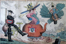 Load image into Gallery viewer, 1820s Original Georgian Satirical Print. Robert Seymour Shortshanks LOCOMOTION 
