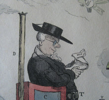 Load image into Gallery viewer, 1820s Original Georgian Satirical Print. Robert Seymour Shortshanks LOCOMOTION 
