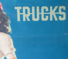 Load image into Gallery viewer, AMERICAN Original 1950s Truck Poster: FEDERAL TRUCKS. Featuring Glamour Girl in her Tennis Outfit
