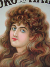 Load image into Gallery viewer, Antique Victorian Showcard Advert c 1890 Koko Hair Dressing Oils

