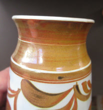 Load image into Gallery viewer, Aldermaston Pottery Vase with Abstract Lustre Design. Alan Caiger Smith Mark 
