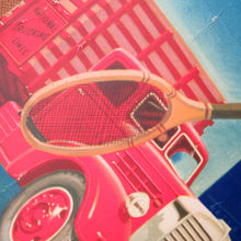 Load image into Gallery viewer, AMERICAN Original 1950s Truck Poster: FEDERAL TRUCKS. Featuring Glamour Girl in her Tennis Outfit
