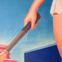 Load image into Gallery viewer, AMERICAN Original 1950s Truck Poster: FEDERAL TRUCKS. Featuring Glamour Girl in her Tennis Outfit
