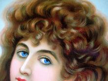 Load image into Gallery viewer, Antique Victorian Showcard Advert c 1890 Koko Hair Dressing Oils
