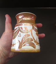 Load image into Gallery viewer, Aldermaston Pottery Vase with Abstract Lustre Design. Alan Caiger Smith Mark 
