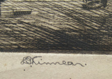 Load image into Gallery viewer, SCOTTISH ART. Vintage Etching by Leslie Gordon Kinnear (1901 - 1976). Entitled &quot;Fenwick&#39;s Smiddy&quot;
