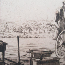 Load image into Gallery viewer, SCOTTISH ART. Vintage Etching by Leslie Gordon Kinnear (1901 - 1976). Entitled &quot;Fenwick&#39;s Smiddy&quot;
