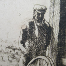 Load image into Gallery viewer, SCOTTISH ART. Vintage Etching by Leslie Gordon Kinnear (1901 - 1976). Entitled &quot;Fenwick&#39;s Smiddy&quot;
