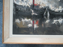Load image into Gallery viewer, Régis de Bouvier de Cachard 1960s Abstract Oil Painting
