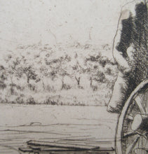 Load image into Gallery viewer, SCOTTISH ART. Vintage Etching by Leslie Gordon Kinnear (1901 - 1976). Entitled &quot;Fenwick&#39;s Smiddy&quot;
