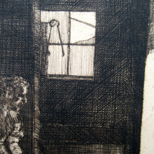Load image into Gallery viewer, SCOTTISH ART. Vintage Etching by Leslie Gordon Kinnear (1901 - 1976). Entitled &quot;Fenwick&#39;s Smiddy&quot;
