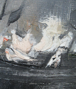 Régis de Bouvier de Cachard 1960s Abstract Oil Painting