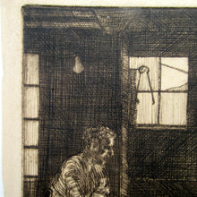Load image into Gallery viewer, SCOTTISH ART. Vintage Etching by Leslie Gordon Kinnear (1901 - 1976). Entitled &quot;Fenwick&#39;s Smiddy&quot;
