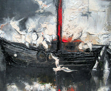 Load image into Gallery viewer, Régis de Bouvier de Cachard 1960s Abstract Oil Painting
