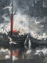 Load image into Gallery viewer, Régis de Bouvier de Cachard 1960s Abstract Oil Painting
