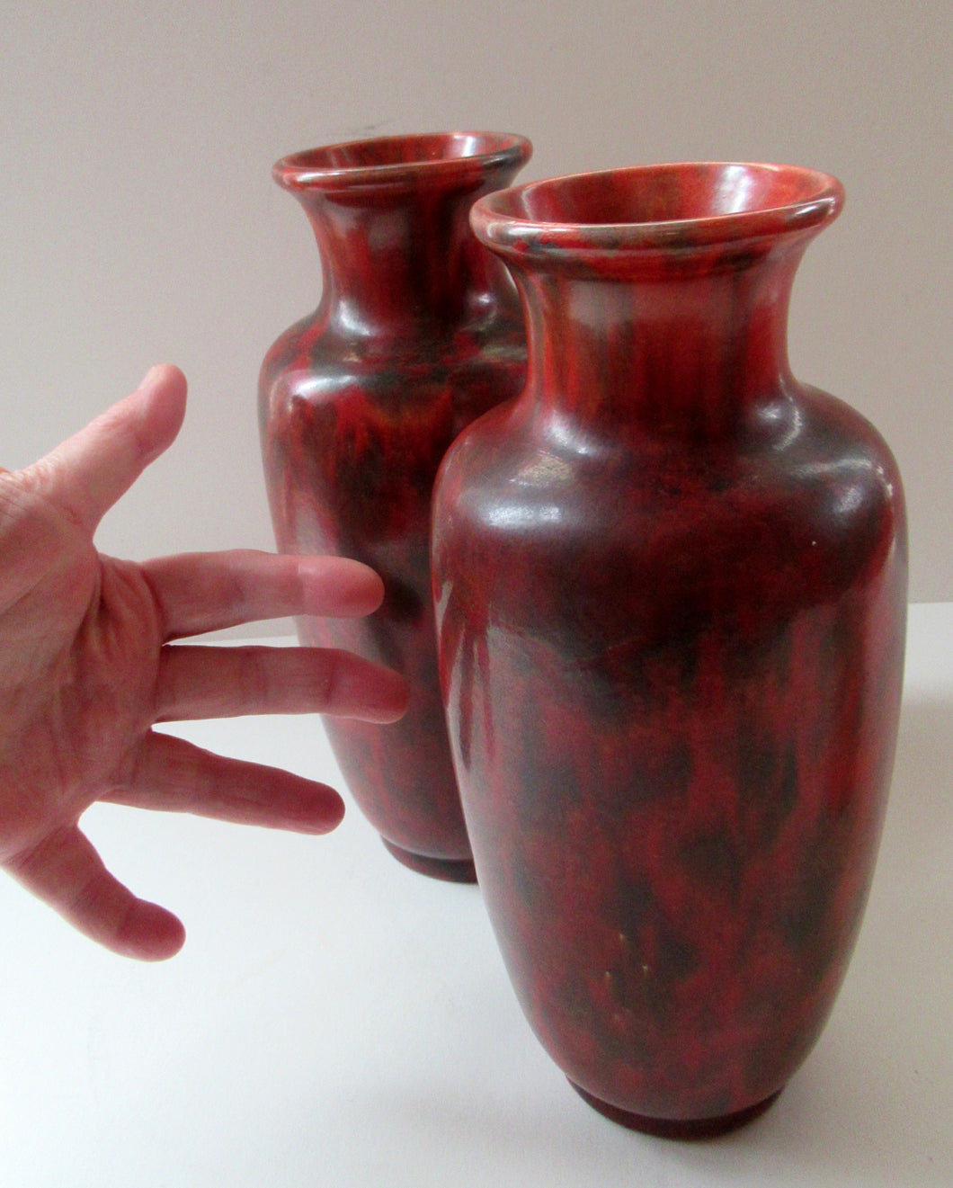 Pair of Minton Hollins Astra Ware Vases
