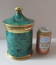 Load image into Gallery viewer, Large 1960s Portmeirion Malachite Storage Pot
