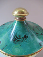 Load image into Gallery viewer, Large 1960s Portmeirion Malachite Storage Pot
