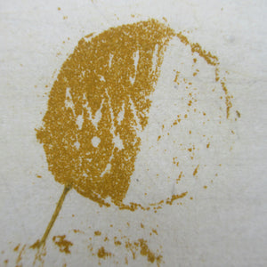 Pretty Vintage FRENCH Colour Etching. Artist's Edition. Titled: Fleurs Jaune. With indistinct pencil signature