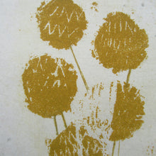 Load image into Gallery viewer, Pretty Vintage FRENCH Colour Etching. Artist&#39;s Edition. Titled: Fleurs Jaune. With indistinct pencil signature
