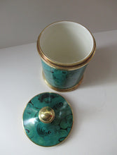 Load image into Gallery viewer, Large 1960s Portmeirion Malachite Storage Pot
