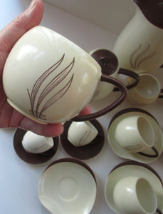 Extensive 1950s Carlton Watre Windswept Coffee Set