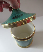 Load image into Gallery viewer, Large 1960s Portmeirion Malachite Storage Pot
