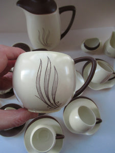 Extensive 1950s Carlton Watre Windswept Coffee Set