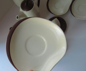 Extensive 1950s Carlton Watre Windswept Coffee Set