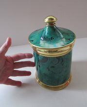 Load image into Gallery viewer, Large 1960s Portmeirion Malachite Storage Pot
