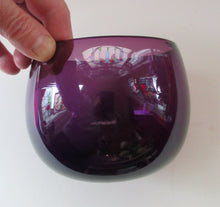 Load image into Gallery viewer, Fabulous 19th Century Amethyst or Purple Hand Blown Glass Finger Bowl c 1830
