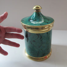 Load image into Gallery viewer, Large 1960s Portmeirion Malachite Storage Pot
