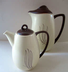 Extensive 1950s Carlton Watre Windswept Coffee Set