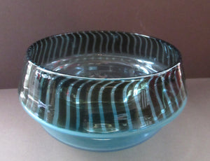 1960s / 1970s Large Swedish Studio Glass Bowl. Designed by Ann Warff for Kosta Boda Studio